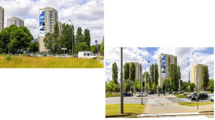 Niepodległości 9-11 -Nowa powierzchnia wielkoformatowa